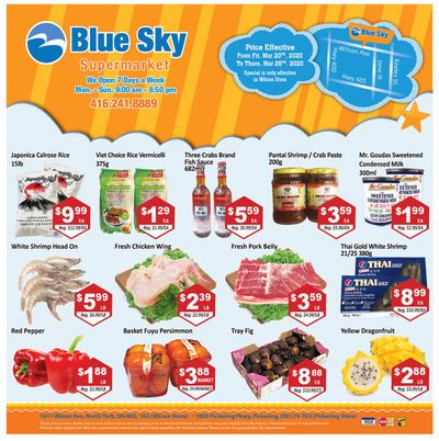 Blue Sky Supermarket (North York) Flyer March 20 to 26