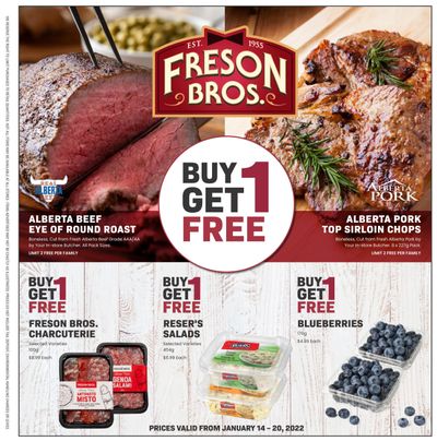 Freson Bros. Flyer January 14 to 20