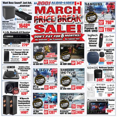 2001 Audio Video Flyer March 20 to 26