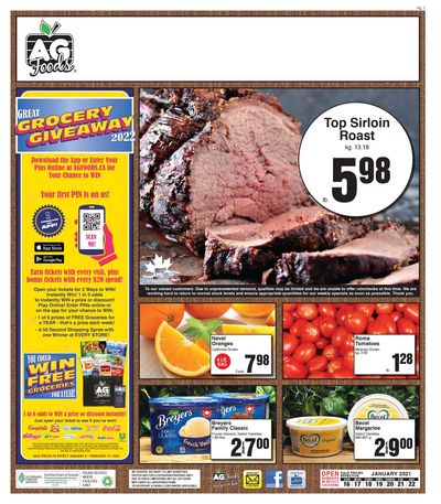 AG Foods Flyer January 16 to 22