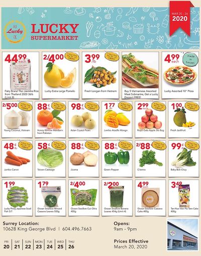 Lucky Supermarket (Surrey) Flyer March 20 to 26