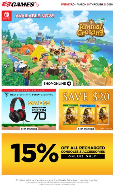 EB Games Flyer March 20 to 26