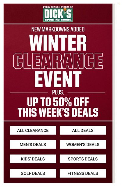 DICK'S Weekly Ad Flyer January 17 to January 24