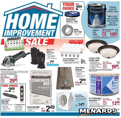 Menards Weekly Ad Flyer January 17 to January 24