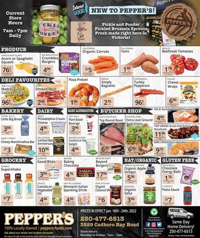 Pepper's Foods Flyer January 18 to 24