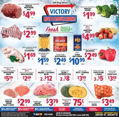 Victory Meat Market Flyer January 18 to 22