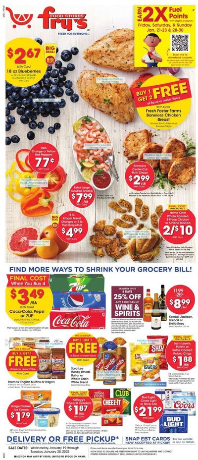 Fry’s (AZ) Weekly Ad Flyer January 19 to January 26