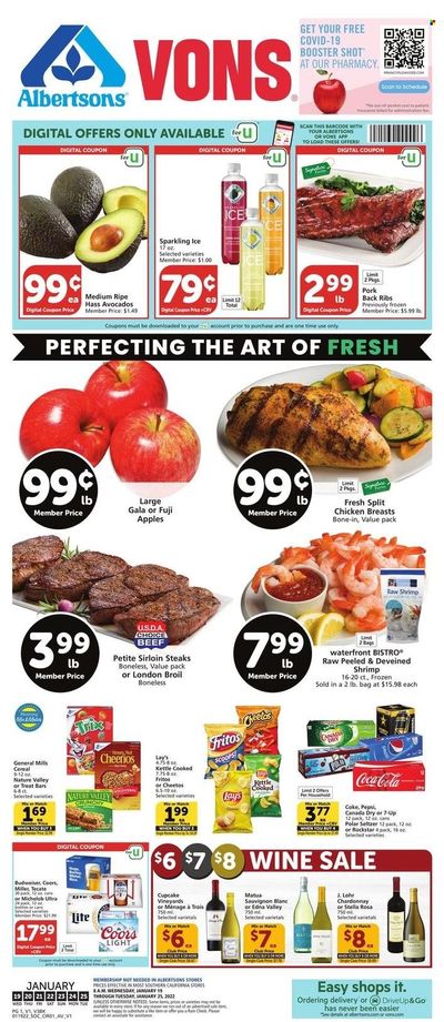 Albertsons (CA, ID, LA, MT, OR, TX, WA) Weekly Ad Flyer January 19 to January 26