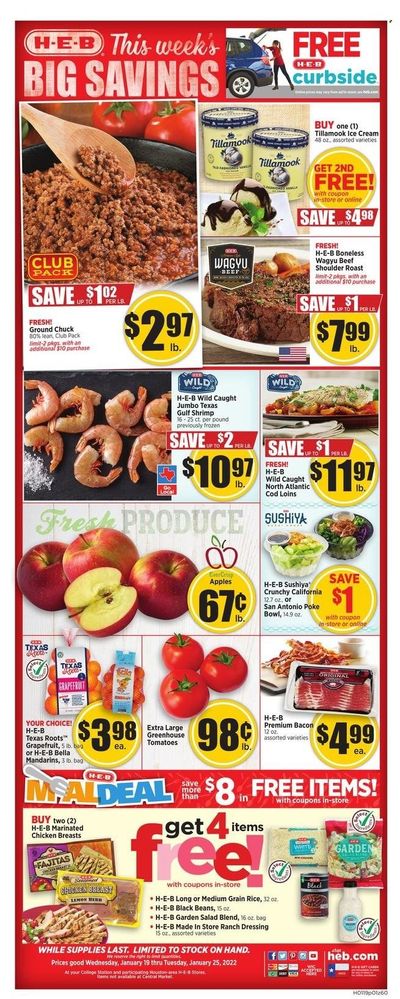 H-E-B (TX) Weekly Ad Flyer January 19 to January 26
