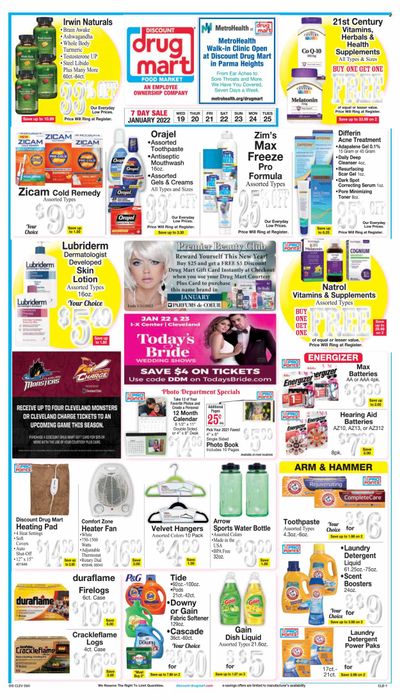 Discount Drug Mart (OH) Weekly Ad Flyer January 19 to January 26