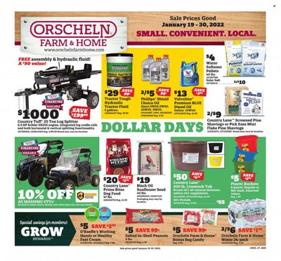 Orscheln Farm and Home (IA, IN, KS, MO, NE, OK) Weekly Ad Flyer January 19 to January 26