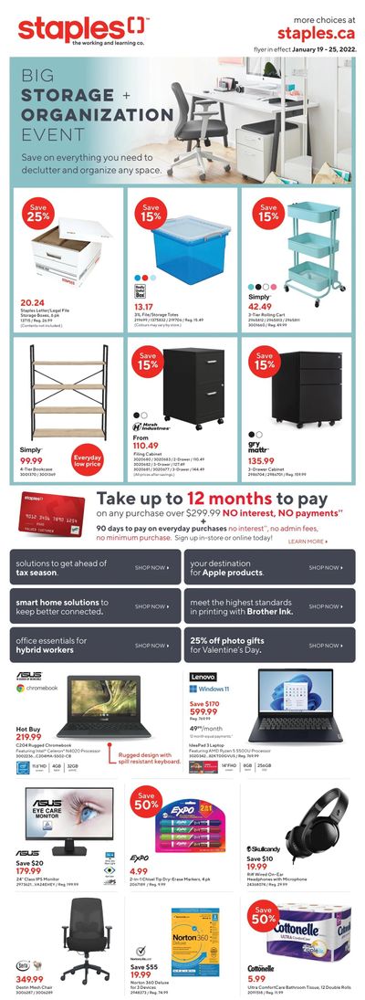 Staples Flyer January 19 to 25