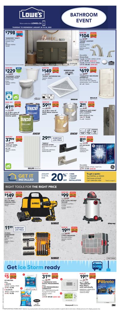 Lowe's Flyer January 20 to 26