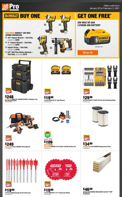 Home Depot Pro Flyer January 20 to February 2
