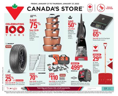 Canadian Tire (West) Flyer January 21 to 27