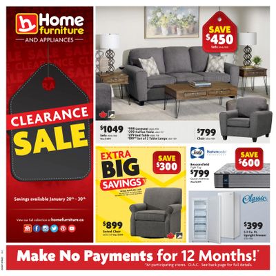 Home Furniture (Atlantic) Flyer January 20 to 30