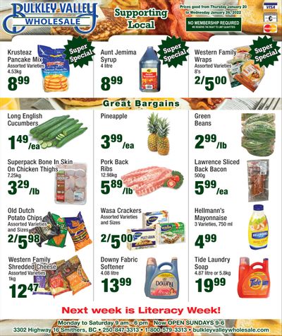Bulkley Valley Wholesale Flyer January 20 to 26