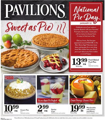 Pavilions (CA) Weekly Ad Flyer January 19 to January 26