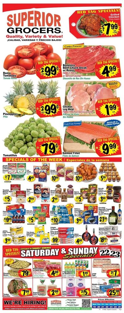 Superior Grocers (CA) Weekly Ad Flyer January 19 to January 26
