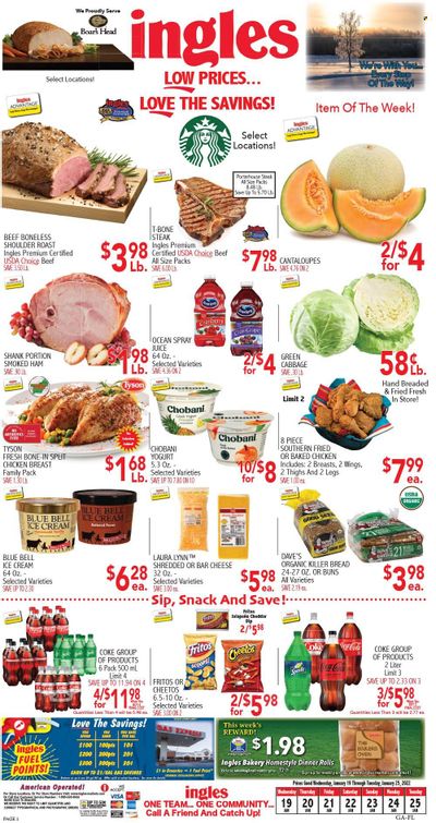 Ingles (GA, NC, SC, TN) Weekly Ad Flyer January 19 to January 26