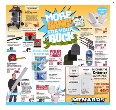 Menards Weekly Ad Flyer January 19 to January 26