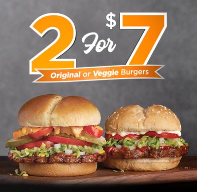 Harvey’s Canada Promotions: Get 2 Original or Veggie Burgers for $7