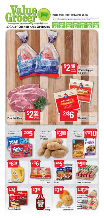 Value Grocer Flyer January 20 to 26