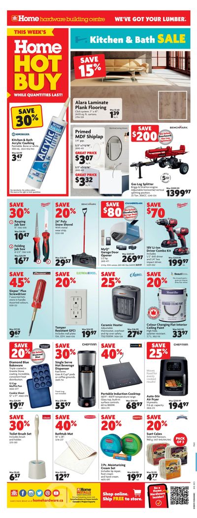 Home Hardware Building Centre (BC) Flyer January 20 to 26
