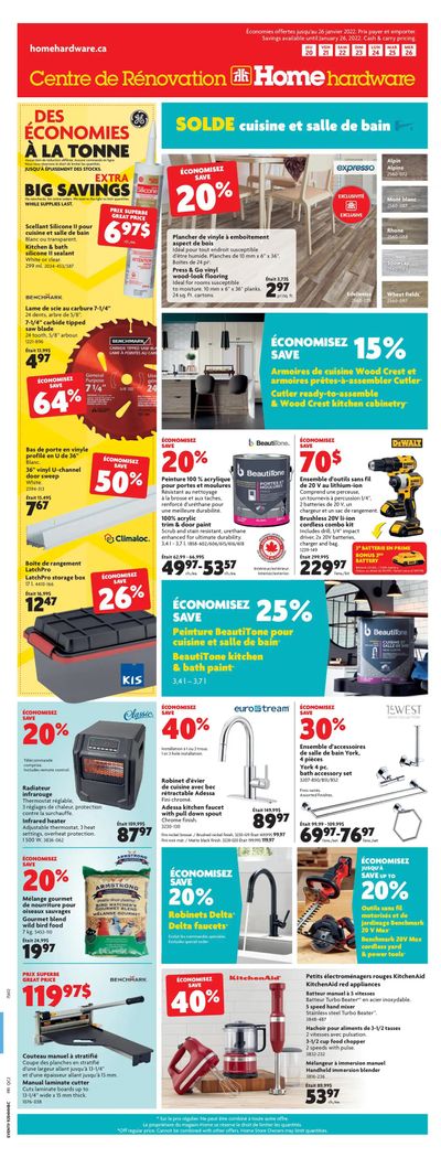 Home Hardware Building Centre (QC) Flyer January 20 to 26