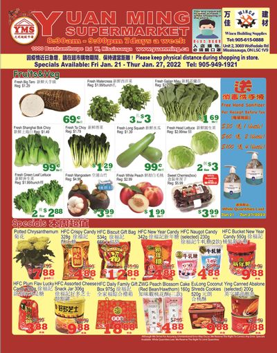 Yuan Ming Supermarket Flyer January 21 to 27