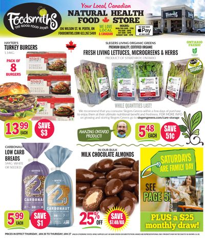 Foodsmiths Flyer January 20 to 27