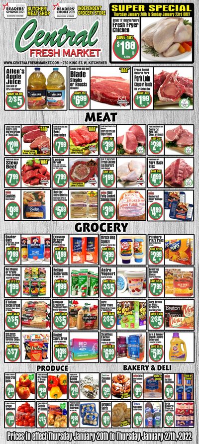 Central Fresh Market Flyer January 20 to 27