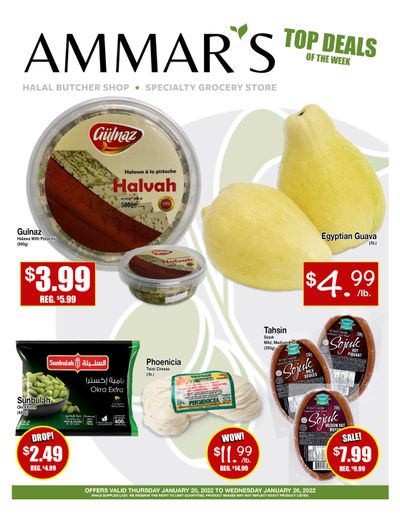 Ammar's Halal Meats Flyer January 20 to 26