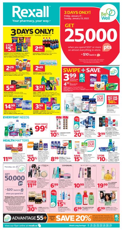 Rexall (West) Flyer January 21 to 27