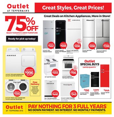 Outlet at Tepperman's Flyer January 21 to 27