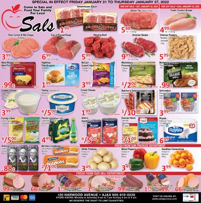 Sal's Grocery Flyer January 21 to 27