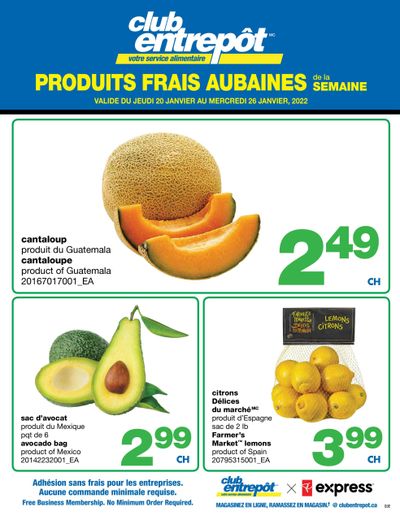 Wholesale Club (QC) Fresh Deals of the Week Flyer January 20 to 26