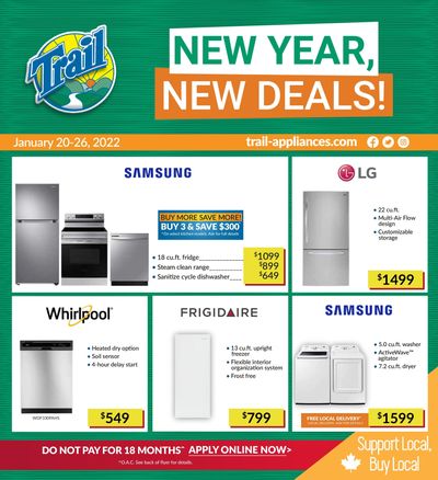 Trail Appliances (AB & SK) Flyer January 20 to 26