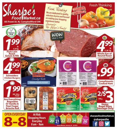 Sharpe's Food Market Flyer January 20 to 26
