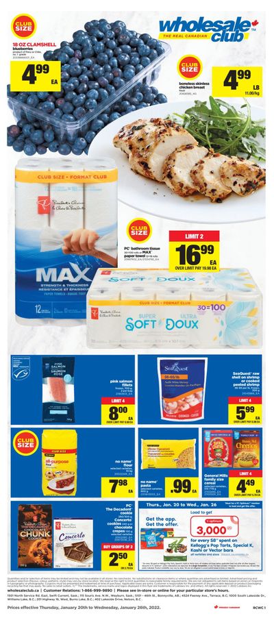 Real Canadian Wholesale Club Flyer January 20 to 26