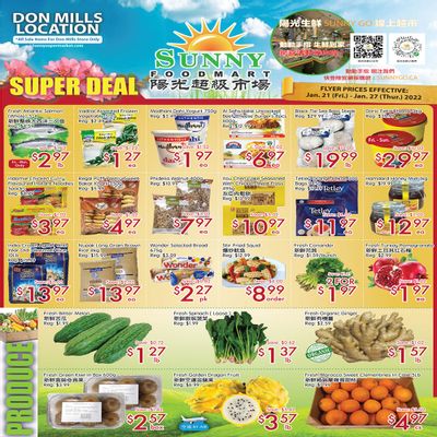 Sunny Foodmart (Don Mills) Flyer January 21 to 27