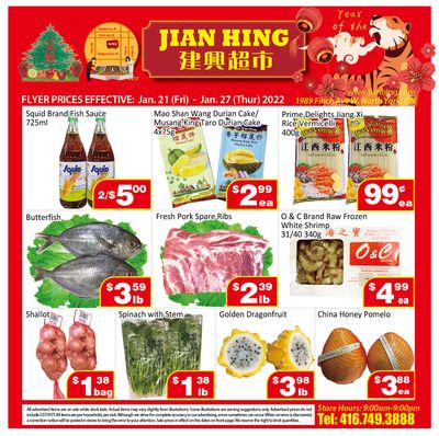 Jian Hing Supermarket (North York) Flyer January 21 to 27