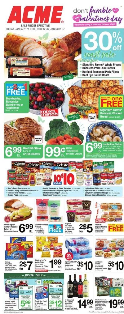 ACME (DE, NJ, NY, PA) Weekly Ad Flyer January 20 to January 27