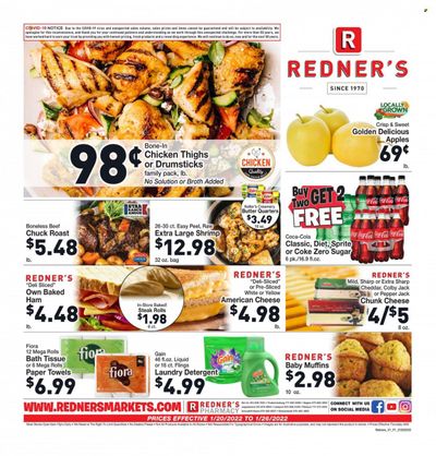 Redner's Markets (DE, MD, PA) Weekly Ad Flyer January 20 to January 27