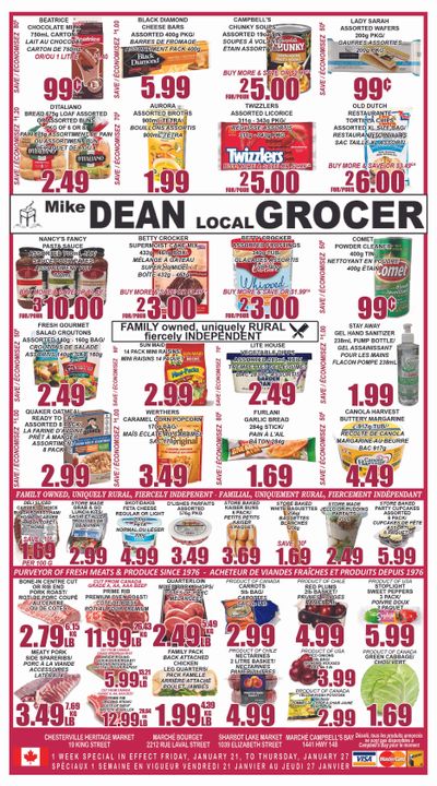 Mike Dean Local Grocer Flyer January 21 to 27