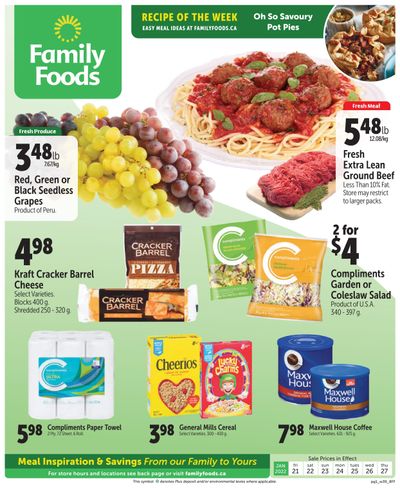 Family Foods Flyer January 21 to 27