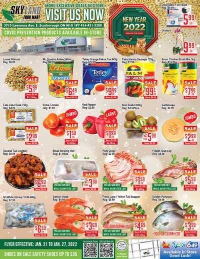 Skyland Food Mart Flyer January 21 to 27