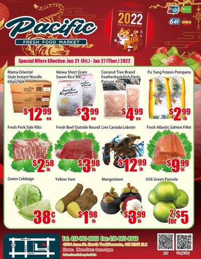 Pacific Fresh Food Market (North York) Flyer January 21 to 27