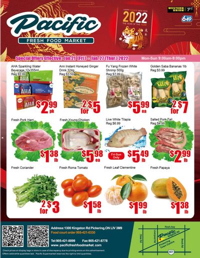 Pacific Fresh Food Market (Pickering) Flyer January 21 to 27