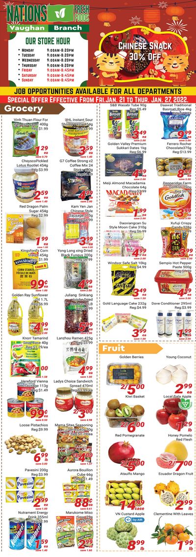 Nations Fresh Foods (Vaughan) Flyer January 21 to 27